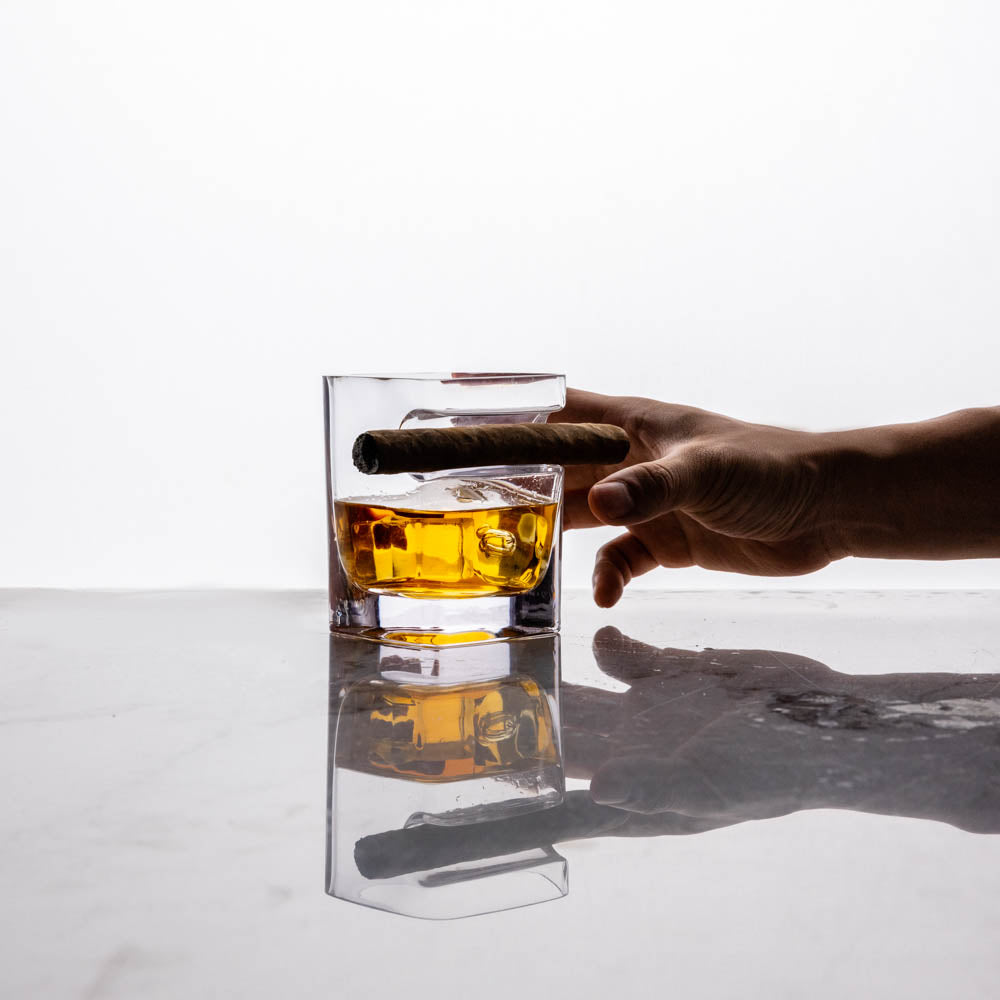 Whiskey Wedge + Cigar Glass Bundle - Essential Fresh Pack Set