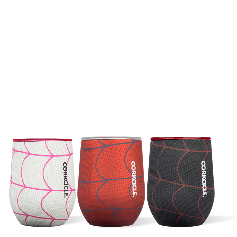 Spider-Man Stemless Set (3) - Stemless Cup Set 12oz / Spider-Man